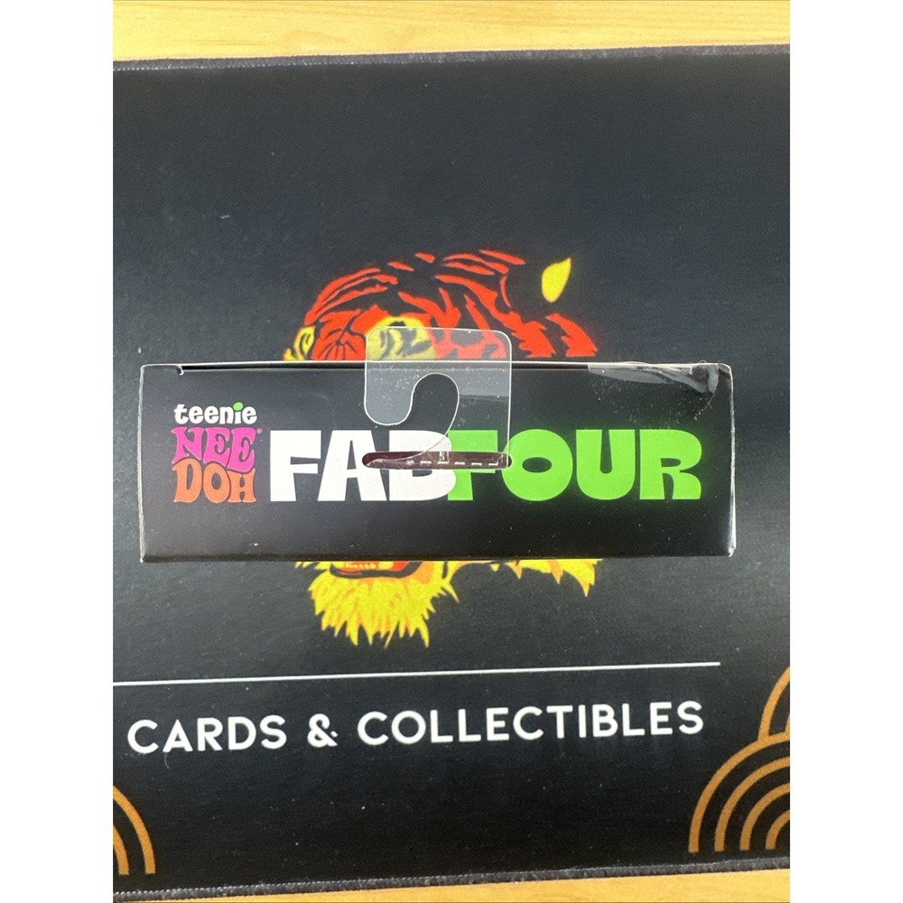 NeeDoh Teenie Fab Four 4-Pack Pink Purple Orange Swirl Schylling NEW - Picture 5 of 16